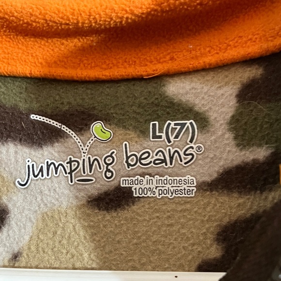 jumping beans Camo Long-Sleeve Pullover with Orange Trim - Picture 2 of 3